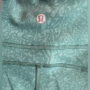 Lululemon leggings size 14. Side pocket. Green lighter green (not teal)